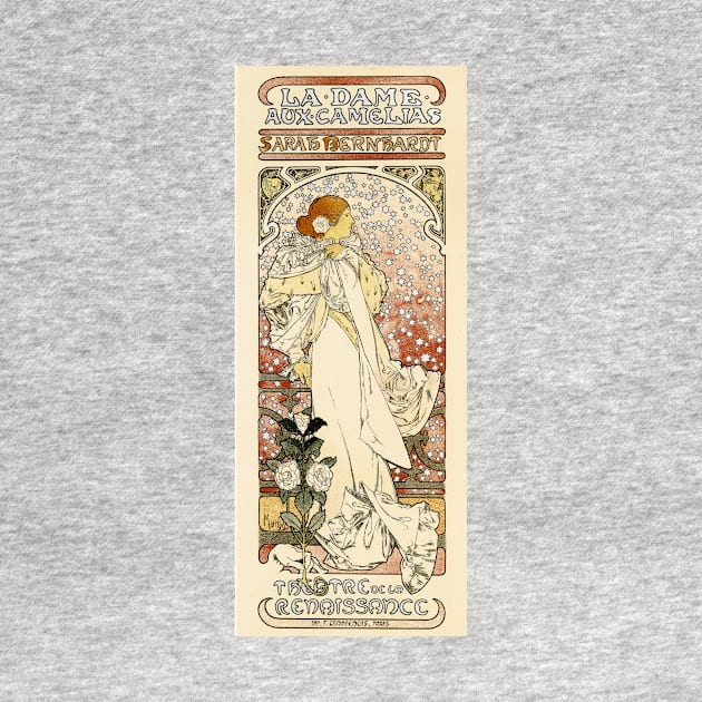 SARAH BERNHARDT Paris Theater Poster Art Nouveau by Alphonse Mucha by vintageposters